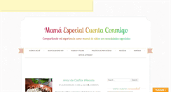 Desktop Screenshot of mamaespecialcuentaconmigo.com