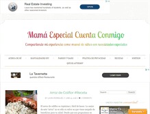 Tablet Screenshot of mamaespecialcuentaconmigo.com